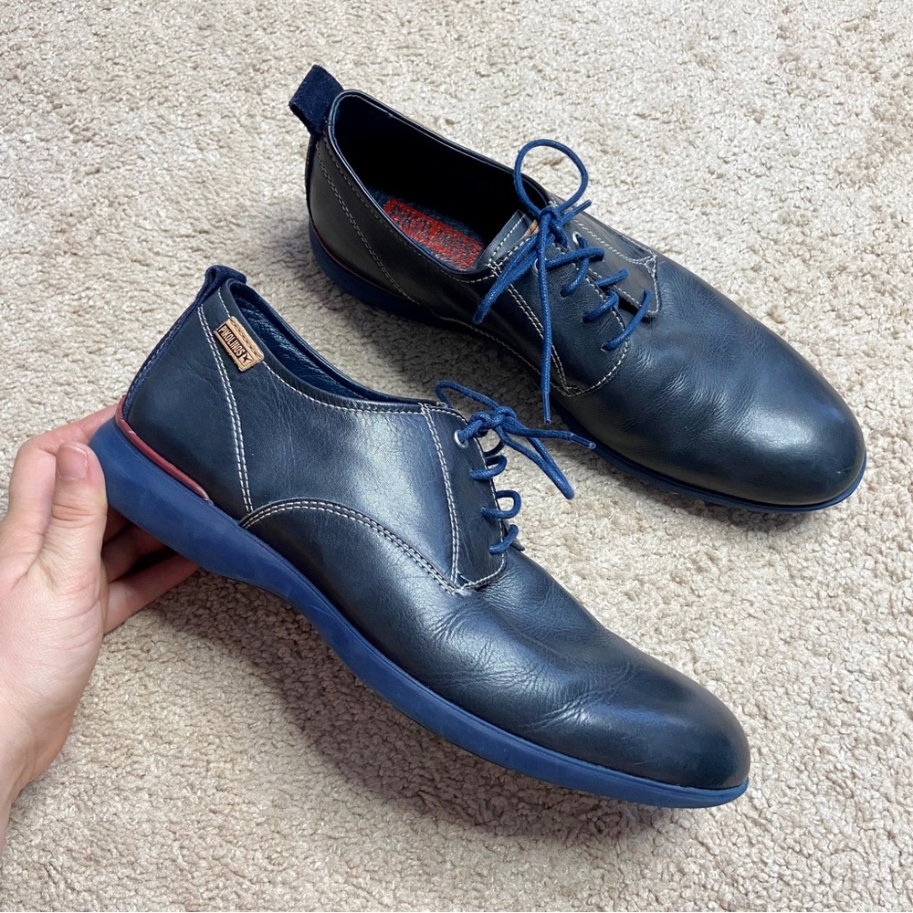 Pikolinos Womens Size 11 Blue Lace Up Oxford Sneakers